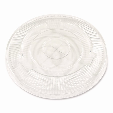 Boardwalk Crystal-Clear Cold Cup Straw-Slot Lids, Fits 9 oz Squat/12 oz PET Cups, 100PK BWKPET912STRAWPK